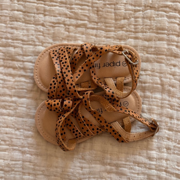Piper Finn Baby Girl Leopard Print Sandals - Picture 1 of 3